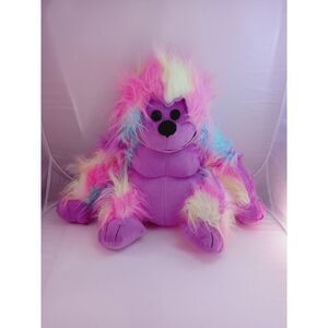 Toy Factory 15" Gorilla Plush Rainbow‎ Neon Stuffed Animal🦍🧸🦍